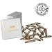 HAARallerliebst Oval Hair Clips - 20 Brown Clips (6 cm) with White Storage Box | Perfect for International Shipping - Buy Online on GoSupps.com