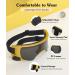 Lewondr UV Safety Sunglasses for Dogs | Windproof Waterproof & Adjustable Glasses for Small Dogs - Black & Gold - Buy Online on GoSupps.com