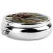 Feather Flower Round Pill Box | 3 Compartment Portable Travel Organizer for International Shipping - Buy Online on GoSupps.com