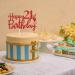 Tenhaisi Gilttery Red Happy 21st Birthday Cake Topper Cheers and Beers to 21 Years Loved Party Sign Fabulous 21 Birthday Party Supplies - Buy Online on GoSupps.com