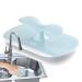Fovolat Cleaning Scrubber Brush Absorbent Sponge Cleaning Squeegee Brush Reaches Into Tight Spaces Window Washing Equipment for Glass Cooktop Washbasin Blue