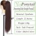S-noilite Long Ponytail Extension with drawstring clip in ponytail extensions Synthetic hair extensions hairpieces for Women 22 inch Dark Black - Buy Online on GoSupps.com