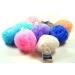 4 x large bath sponge 11 cm wellness sponge multi-coloured assorted shower ball