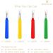 BEADNOVA 4pcs Seam Ripper Set for Crafting Sewing, Thread & Tag Remover - 4 Colors - Buy Online on GoSupps.com