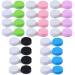 20PCs contact lens container protective cover with contact lenses and integrated mirrors contact lenses glasses case wearable travel contact lenses set for at home and travel - green blue pink black
