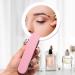 Laokiiy LED Handheld Mirror with Swivel Folding Handle - USB Rechargeable Compact Makeup Mirror for Travel, Office, and Outdoor Use (Pink) - Buy Online on GoSupps.com