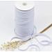 AK TRADING CO. Braided Elastic 1/2'' Wide 144 Yards - White White 1/2 Inch (144 Yards)