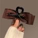 French Brown Bow Hair Claw Clip Bowknot Hair Barrette Large Hair Clip Bow Hair Dress Up Hair Pins Party Christmas Valentine's Day Hair Accessories - Buy Online on GoSupps.com