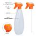 AILFU 2 Pack 16oz Spray Bottles - Clear Fine Mist Empty Plastic Spraying Bottles for Cleaning Solution - Refillable Containers with Durable Sprayer - 20oz Capacity - Buy Online on GoSupps.com