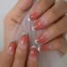 Coolnail Ombre Pink Silver French Ballerina Coffin Press-On Nails - Gradient Manicure Tips for Daily Wear - Buy Online on GoSupps.com