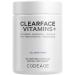 Codeage Clearface Pantothenic Acid Niacin Supplement Vitamins A C D3 E Probiotics Zinc Riboflavin Thiamin L-Lysine HCL & Omega-3 Niacinamide Skin Botanical Blend - Non-GMO - 90 Capsules White