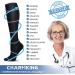 CHARMKING Compression Socks (6 Pairs) 15-20 mmHg for Men & Women - Ideal for Athletics, Running, and Travel - Large-X-Large, Blue/Black/Grey - Buy Online on GoSupps.com