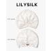 Lilysilk 100% Mulberry Silk Sleep Cap for Curly Hair - 19 Momme Bonnet for Women - Natural White Night Headgear with Elastic Band - Buy Online on GoSupps.com