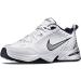 Nike Men's Air Monarch IV Cross Trainer 9 White/Metallic Silver
