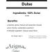 Premium Dried Dulse Powder 80g (2.8 oz) Nutrient-Rich Sea Vegetable for Culinary Use Sustainable and Eco-Friendly - Buy Online on GoSupps.com