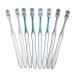 Fomiyes 8 piece toothbrush to reduce tooth stains Hand cleaning Manual toothbrushes Plastic tooth cleaning tools Light travel toothbrushes for men