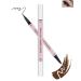 Brown Liquid Eyeliner with Eye Makeup Remover Eraser Dual-Ended Pen Waterproof Smudge Proof Long Lasting Quick Drying Eye Liner Ultra-Fine Brush Head Colored Eyeliner Pencil Easy for Beginners-02 02 Brown