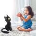 HFFJJLTU Plush Toy Black Cat Black Cat Stuffed Animals Toy Cute Stuffed Cat Plush Doll Black Cat Design Sofa Pillow Decoration Doll Gift Black Cat Plush Stuffed Toy For Anime Fans And Collectors 28CM - Buy Online on GoSupps.com