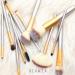 Glamza Pro 12pc Champagne Face Eye Brow Lip Contour MakeUp Brushes Set In White Pouch - Buy Online on GoSupps.com