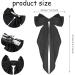 BAIYSFFG Big Bow Hair Clips with Long Silky Satin 2PCS Solid Color French Barrette Simple Hair Fastener Accessories for Women Girls Black Red - Buy Online on GoSupps.com
