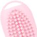 Fenteer 2-in-1 Shampoo Brush & Travel Bottle | Portable Hair Wash Cleaning Brush for Dry & Wet Hair - Pink - Buy Online on GoSupps.com