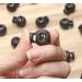 Shapenty Plastic Toggle Cord Locks Clip Ends - 25PCS Black Round Ball Shape Luggage Lanyard Stopper - Buy Online on GoSupps.com