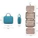 BAGSMART Large Hanging Toiletry Bag | Womens Cosmetic Travel Wash Bag | Lake Blue | Full-Sized Container | - Buy Online on GoSupps.com