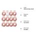 Satin Bridesmaid Scrunchies 12 Pack - White & Rose Gold Hair Ties for Bachelorette Party Favors and Bridal Wedding Parties - Buy Online on GoSupps.com