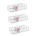 balacoo 3pcs Drawer Organizer for Makeup Divided Palettes Holder Eyeshadow Palettes Holder Vanity Palettes Organizers Divided Makeup Palettes Organizer Eyeshadow Organizer Cosmetic Make up