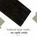 LAAVOO Micro Weft Extensions | Real Hair Black Micro Bead Extensions | 12-Inch Invisible Weft 50g #1B Color - Buy Online on GoSupps.com