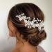 IYOU Bridal Wedding Hair Comb Silver Flower Crystal Hair Pieces Rhinestone Bridal Headpieces Pearl Bride Hair Accessories for Women and Girls - Buy Online on GoSupps.com