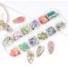 12 Colors Irregular Abalone Seashell 3D Nail Art Sequins - UV Gel Flake Mermaid DIY Nail Decor - Buy Online on GoSupps.com