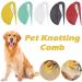 Pet Knotting Comb 2024 New De Knotting Comb for Dog and Cat Pet Dog Shedding Brush Puppy Kitten Brush Hair Removal Tool Knotting Comb Pet Grooming Tool Tangle Remover Leaf-Black Onesize - Buy Online on GoSupps.com