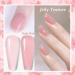 Jelly Nail Polish - Nude Pink Nail Varnish - Natural Pale Pink Quick Dry Nail Polish - Transparent Pink Crystal Sheer Polish - Long Lasting Air Dry No Need UV DIY Manicure Nail Art light Pink - Buy Online on GoSupps.com