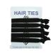 Hasoar Handmade Knotted Man Bun Hair Ties 20pcs - Elastic Bands for Men | No Damage Flat Hairties - Perfect Gift for Long Curly Hair | Black - Buy Online on GoSupps.com