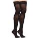 Truform Sheer Compression Stockings for Women - 30-40 mmHg Thigh High Length 30 Denier Black X-Large - Best for Daily Wear & Travel - Buy Online on GoSupps.com