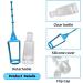 5 Pack Keychain Empty Squeeze Bottles with Holder - Travel Size 1 oz, Leakproof & Refillable - Perfect for Kids and Adults - Party Favor (5 Pack) - Buy Online on GoSupps.com