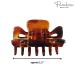 Parcelona French Classic 1 1/2 Inch Small Claw Clips Set of 3 - Tortoise Shell Brown - Made in France - Girls & Women Hair Accessories - Buy Online on GoSupps.com