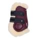 QHP fetlock boots Ontario with faux fur lining and quick fasteners (pony Bordeaux red) Pony Bordeaux red