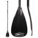 SUP Paddle - 3 Piece Adjustable Stand Up Paddle Board Paddles - Lightweight & Floating Paddleboard Oar - Durable & Packable for Travel - High-Grade Aluminum Shaft & Nylon Blade for Efficient Strokes Black