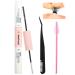 Lash Cluster Glue and Lash Tweezer Kit for Eyelash Clusters Fast Drying Waterproof and Long-Lasting for DIY Eyelashes Extensions Lash Extensions Bond and Seal 3.5ml/3.5ml + Lash Tweezer Kit