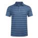 COOFANDY Men's Striped Golf Polo Shirt Short Sleeve Lightweight Collared T-Shirt Cotton Polo Shirts with Pocket Royal Blue Large