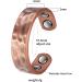 Adjustable Hammered Design Copper Ring for Men & Women - Vintage Pure Copper Magnetic Wedding Band - Health & Energy Benefits - Buy Online on GoSupps.com