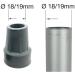 Quantum Leap Pack of Two 17-19mm Heavy Duty Rubber Ferrules Added Metal Washer for Extra Strength Crutch Tips Walking Stick Feet - Walking Stick Rubber Tips (19mm Grey) 19mm Grey Crutch - Buy Online on GoSupps.com