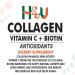 H4U Advanced Collagen with Vitamin C and Biotin Provides Support for Healthy Skin Hair and Nails for Both Women and Men. This Product is Non-GMO Halal and Free from Gluten and Soy 90 Tablets. - Buy Online on GoSupps.com