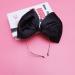 Minkissy Huge Bow Headband Candy Colored Hair Hoop Party Props Lovely Large Bowknot Hairband Party Props for Woman Girl(Black) - Buy Online on GoSupps.com