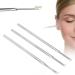 3 Pcs Earwax Removal Kit Stainless Steel Triple Ring Ear Spoon Cleaning Tool for Home