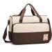 Miss Lulu 5-Set Brown Baby Diaper Bag | Stylish Shoulder Bag with Bottle Holder & Changing Pad - Ideal for Moms - Buy Online on GoSupps.com