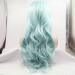 Light Blue Lace Front Wig for Women | Long Pastel Synthetic Hair Wig with Baby Hair | High-Quality Heat-Resistant Ice Blue Wig - Buy Online on GoSupps.com