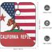 American & California State Flag Hair Cutting Cape - Professional Salon Apron with Snap Closure for Hairdressers & Barbers - Buy Online on GoSupps.com